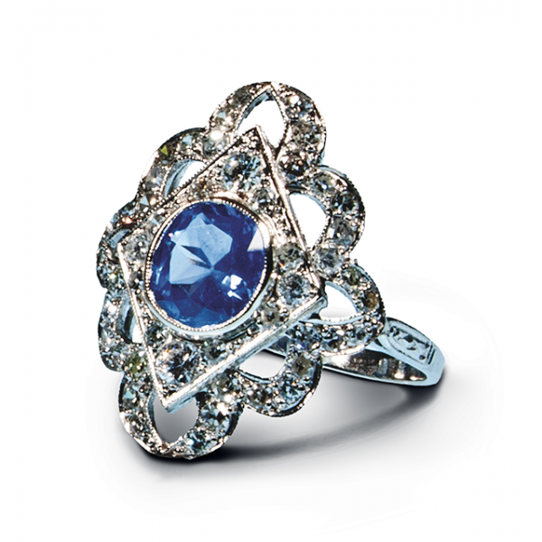 Art-Nouveau-Sapphire-Diamond-Ring-Jonathan-Buckhead-Estate