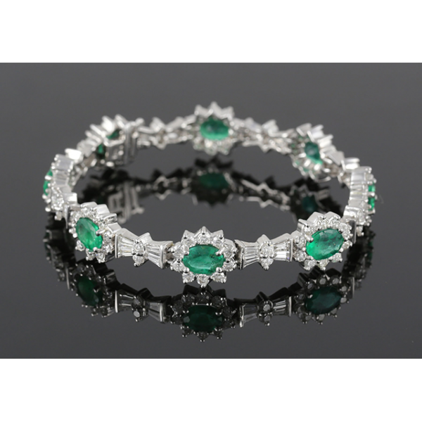 Vintage-Diamond-Emerald-Bracelet-Jonathan-Buckhead-Estate